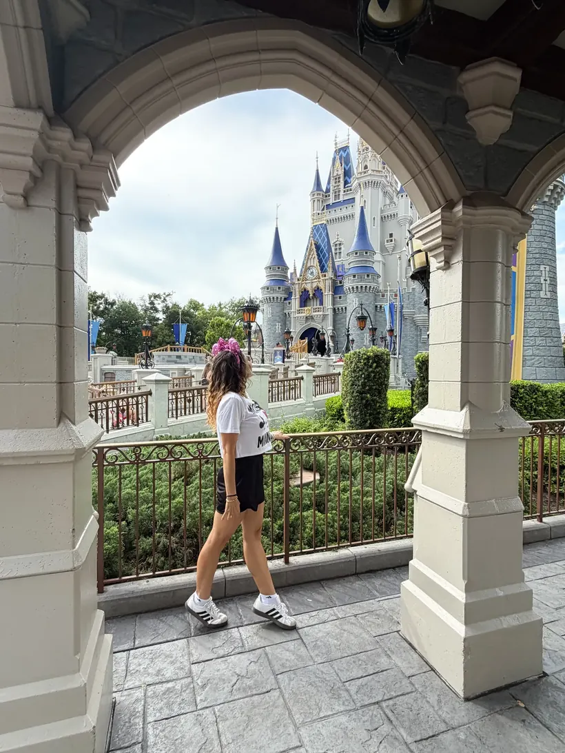 Depois: castelo do Magic Kingdom com o preset Magic Kingdom aplicado